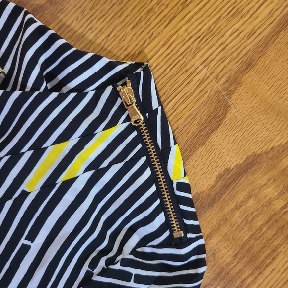 Veronica Beard Asymmetrical Contrast Dress Size 2 - Picture 6 of 6